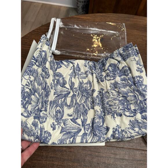 Waverly Garden Room Dining Room Chair Cover Armless Chairs 42In Tall Blue - Picture 4 of 4